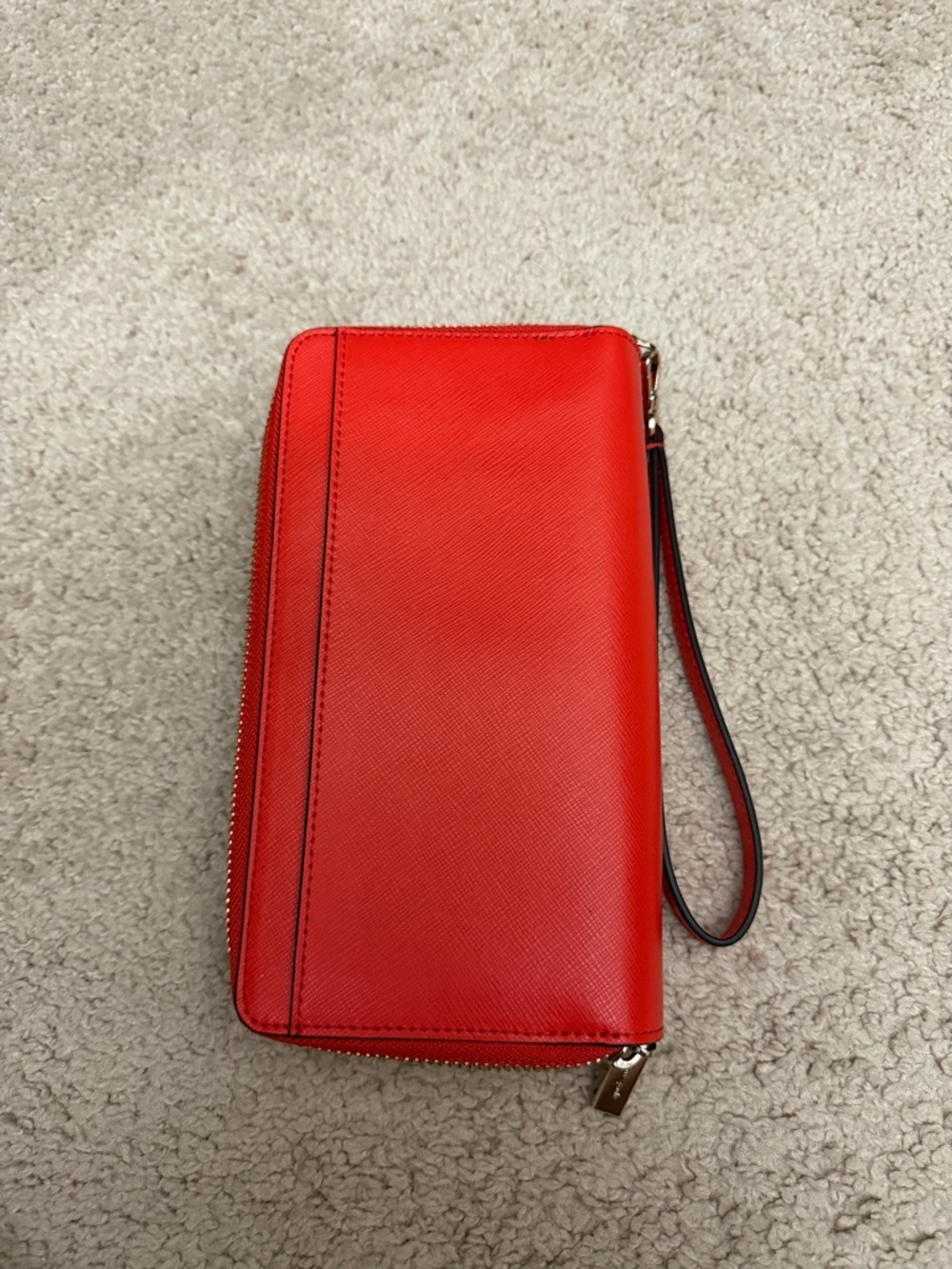 kate spade Red Zip-Around Leather Continental Wallet - Picture 3 of 5